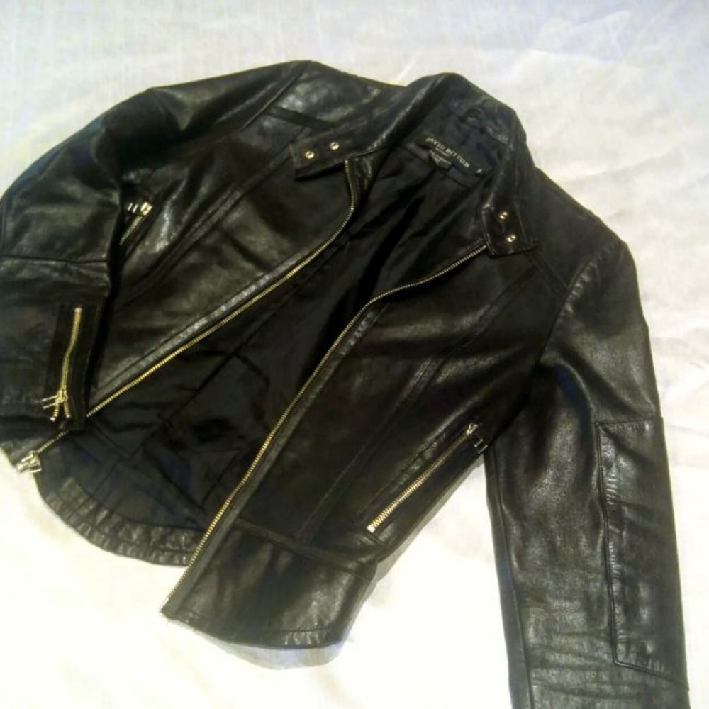 Leather woman small Jacket Burton coat
